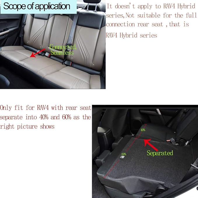 EKR Rav4 Seat Covers Custom Fit for Toyota Rav4 XLE,Platinum,Limited 2013-2018 & SE 2016-2018, Leather Car Seat Cover Full Se
