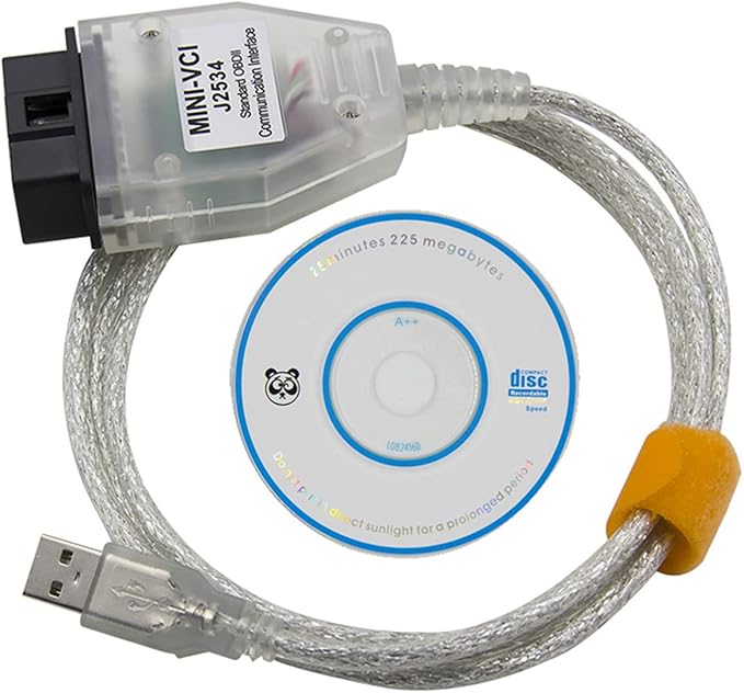 Mini Vci J2534 Cable Standard Obd2 Communication Interface for TIS Techstream V17 V18 Toyota Lexus Scion OBD2 Scanner