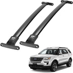 JOYTUTUS Aluminum Lockable Roof Rack Cross Bars Compatible with Ford Explorer 2016-2019 XLT/Limited/Sport/Platinum, Anti-Theft Crossbars for Rooftop Cargo Carrier, Kayak, Bike, Snowboard & Luggage