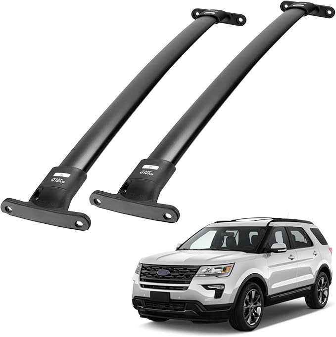 JOYTUTUS Aluminum Lockable Roof Rack Cross Bars Compatible with Ford Explorer 2016-2019 XLT/Limited/Sport/Platinum, Anti-Theft Crossbars for Rooftop Cargo Carrier, Kayak, Bike, Snowboard & Luggage