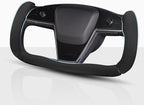Steering Wheel Cover for Tesla Yoke Steering Wheel, Car Steering Wheel Cover for Tesla Model S 2021-Present/Model X 2021-Present Steering Wheel Accessories Black