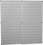 Wall Control 30-P-3232G Gray Metal Pegboard Pack