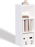 3 Cube Storage Organizer,Wooden 3-Tier Open Shelf Bookshelf,Versatile Storage Cubes for Living Room，Bedroom,Home Office, (Whi