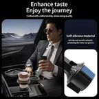 5 in 1 Car Cup Holder Expander with Phone Holder & 2 Food Table Tray & 2 Cup Holder for Drink/Snacks/Humburgers