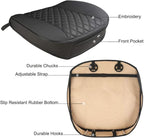 Black Panther PU Car Seat Cover, Front Seat Protector Compatible with 90% Vehicles,Embroidery,Anti-Slip & Full Wrapping Botto