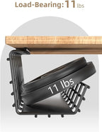 2 Pack DELAMU Under Desk Cable Management Tray, Large Metal Cord Organizer, Office & Home Cord Wire Management Under Desk She