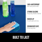 GORILLA GRIP Waterproof Silicone Under Sink Mat with Raised Lip for Kitchen and Bathroom, 28 x 22 in, Cabinet Shelf Liner Sta