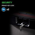 SentrySafe Black Fireproof and Waterproof Safe, File Folder and Document Box with Key Lock, Ex. 14.3 x 15.5 x 13.5 inches, HD