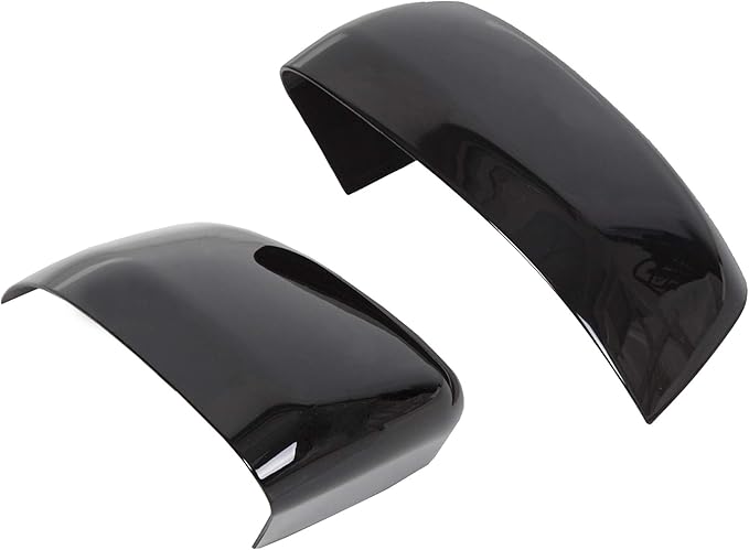 ALMULOO Pair Mirror Covers Compatible with 2011-2020 Jeep Grand Cherokee/Dodge Durango Top Half Side Door Rearview Mirror Cap Glossy Black Trim 2Pcs