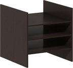 Furinno Cubicle Cube Insert, 3-Shelf Cube Organizer, Fits into Furinno Extra Thick Cubes, for Organizers and Storage, Black D