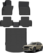 Auxko All Weather Floor Mats Cargo Mat Fit for 2026 2025 Mazda CX-70 & CX70 PHEV TPE Liners Mazda CX70 Accessories All Season Guard Odorless Anti-Slip Floor Mats Trunk Liner