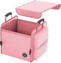LIBZAKI Car Trunk Storage Organizer, Collapsible Trunk Storage Box for Car Truck SUV-Pink