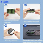 Multifunction Car Anti-Slip Mat, Car Dashboard Mobile Phone Holder, Rotating Anti Slip Mat Auto Phone Holder with Temporary P