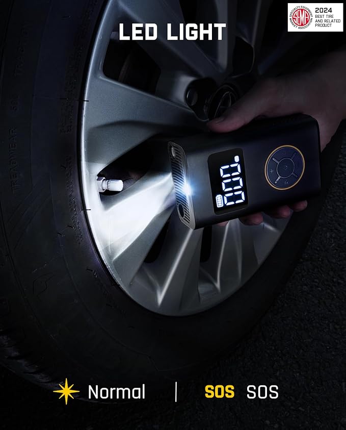 Fanttik X9 Pro Portable Tire Inflator for Compact Car, 1Min Fast Inflate Air Pump with Digital Tire Pressure Gauge, 150PSI Air Compressor for Car, Electric Bikes, Motorcycle, Ball, Deluxe Package