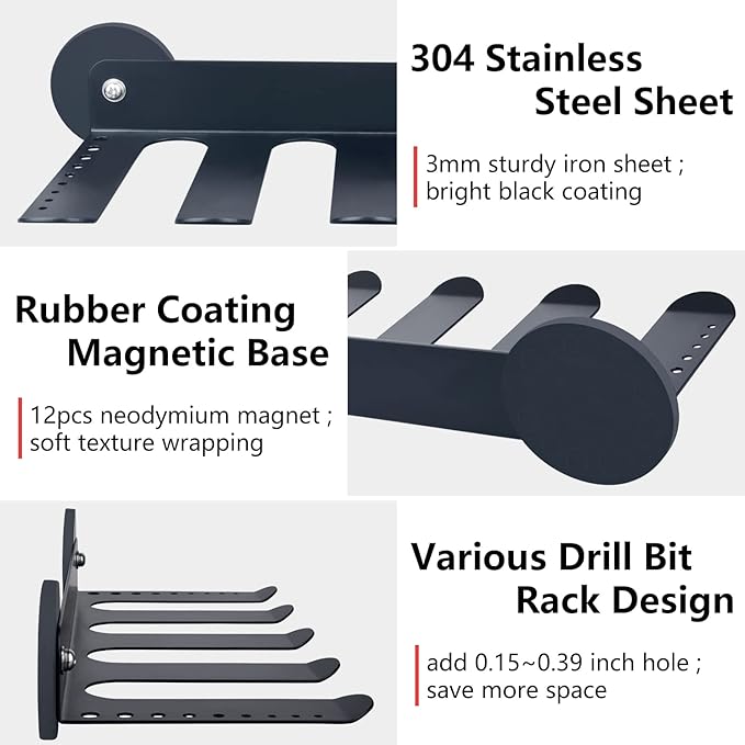 MUTUACTOR Power Tool Organizers and Storage Drill Tools Holder Magnetic Mount,Heavy Duty Magnetic Tool Holder,Utility Storage