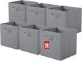 ShellKingdom Storage Bins, Foldable Fabric Storage Cubes And Cloth Organizer Drawer For Closet And Toys, 13 X 13 X 13 INCH, 6
