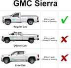 YelloPro Auto Side Window Front Seat Sunshade Custom Fit for 2019 2020 2021 2022 2023 2024 2025 2026 GMC Sierra 1500 2500 3500, 2Door Regular Cab, UV Reflector Sun Protection Accessories (Set of 2)