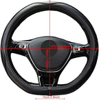 Mayco Bell Flat Bottom Size Steering Wheel Cover Anti-Slip,Safety,Soft,Breathable,Durable,Full Surround,Comfortable Grip Micr