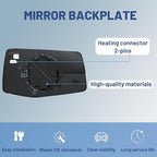 Driver Side Mirror Glass with Blind Spot Mirror - Compatible with Chevy & GMC Vehicles - Silverado 1500 2019-2024, Sierra 1500 2019-2024, with Heated, without Auto Dimming, Replace# 84309708
