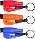 RESQME Original Keychain Car Escape Tool (Red/Orange/Blue) - Pack of 3
