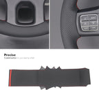 MEWANT Steering Wheel Covers for Dodge RAM 1500/1500 Classic / 2500/3500 / 5500 Hand-Stitched Genuine Leather ram Steering Wheel Wrap