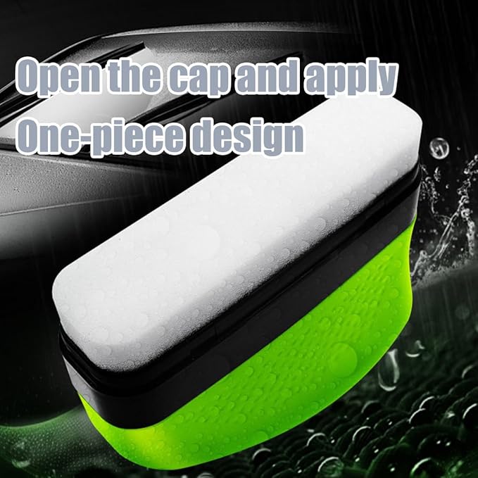 Home & Car Glass Cleaner, 2026 New Oil Film Brush 2.0, High Performance Automotive Oil Film Cleaning Brush with Reusable Foam