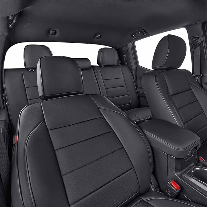 EKR Custom Fit Tacoma Front Car Seat Covers for Select Toyota Tacoma 2016 2017 2018 2019 2020 2021 2022 2023 Double Cab/Acces