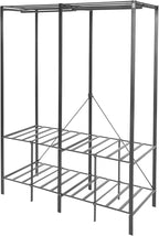 Foldable Portable Wardrobe Closet Rack, 50 * 20 * 68in Freestanding Clothing Storage Organizer for Bedroom,Apartments, Dormit