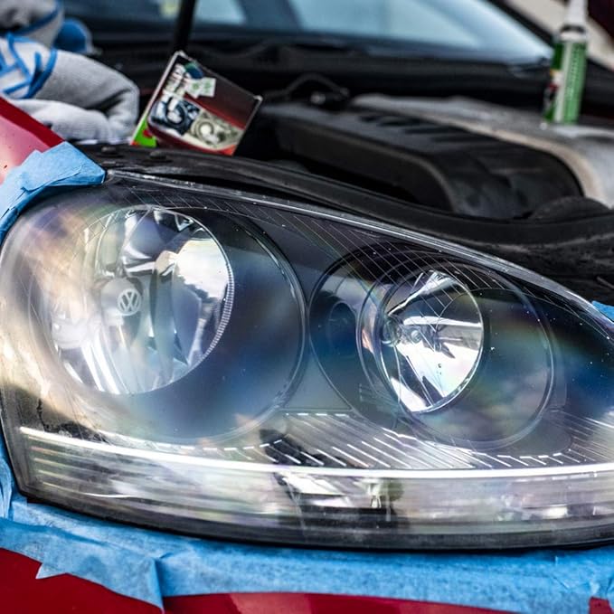 Turtle Wax 51768 Headlight Restorer Kit Headlamp Cleaning Restores Brightness Kit, (Old Version)