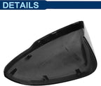 1pcs Passenger Side Mirror Cover Compatible with Chevrolet Cruze 2017 2018 2019, Black Mirror Cap Replacement for Right Side, Exterior Rearview Mirror Trim