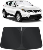 TINGLU Sun Shade for Nissan Rogue Sport 2017-2024(Not for Rogue) Accessories Windshield Sun Shade Window Shade UV Rays Protection Sun Visor Cover with Steering Wheel Sunshade Storage Bag