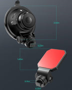 COOAU Car Dash Cam Mounting Bracket, Adjustable Windshield Mount for Dash Camera, Suction Cup Mount for Dashboard Camera, Suitable for D20, D20S, D30S