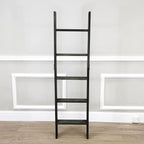 FixtureDisplays® 5-Foot Rustic Farmhouse Blanket Ladder, Wall-Leaning Decorative Wood Ladder, Ladder-Style Pine Wood Blanket 