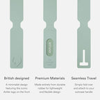 ANTLER Luggage Tags - Durable Rubber, for Suitcases & Travel Bags, Assorted Colors, Easy ID & Personalization, Fits Most Suit