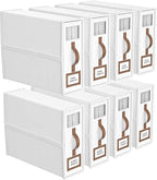 8 Pack Bed Sheets Organizers And Storage,Sheets Set Folder Keeper with Handle,Foldable Bedding Storage Box For Linen Closet,D