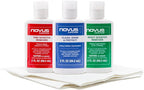 NOVUS-PK1-2 | Plastic Clean & Shine #1, Fine Scratch Remover #2, Heavy Scratch Remover #3 and Polish Mates Pack | 2 Ounce Bot