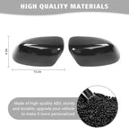 Jimen Compatible with Jeep Cherokee 2014-2023 / Jeep Compass 2017-2023, Side Door Rearview Mirror Cover Trim (Carbon Fiber)