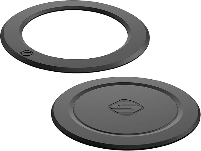 Scosche MagicRing Kit with Magnetic Adapter Ring and Disc for Wireless Charger and MagSafe Phone Mount Compatibility, Universal MagSafe Rings for Phone Case Compatible with iPhone, Samsung, Android