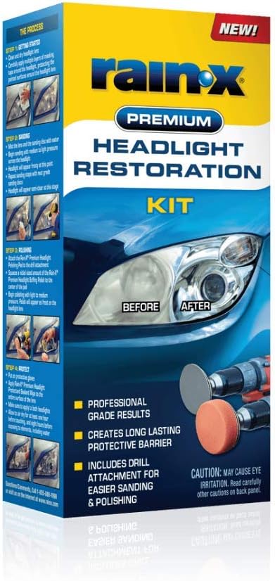 Rain-X Headlight Restoration Kit + Windshield Repair Kit