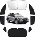 8PCS Car Window Shades for Subaru Outback 2020-2025, Window Covers for Outback Windshield Side Rear Windows, Full Set Privacy Protection Car Sunshade Accessories with UV Blocking for Camping Napping