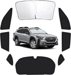8PCS Car Window Shades for Subaru Outback 2020-2025, Window Covers for Outback Windshield Side Rear Windows, Full Set Privacy Protection Car Sunshade Accessories with UV Blocking for Camping Napping