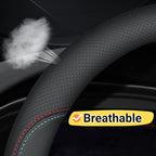 Car Steering Wheel Cover Compatible with Honda Passport 2025 2024 2000-2023 Year, Breathable Premium Leather, Anti-Slip Design, C-Style