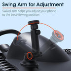 sincetop Car Phone Holder Mount, Cell Phone Mount for Car Dashboard Windshield, 3 in 1 Super Suction Cup with Strong Sticky Gel, Adjustable Universal for All Phones【Series C - 1st Gen】