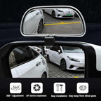 2PCS Large 5.7" Adjustable Mounted Blind Spot Mirror Fix with Screws to Prevent Falling, HD Glass Wide Angle Side Rearview Mirror Universal Vehicle Mounted Mirrors (2)