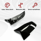 ECOTRIC Door Mirror Caps Side Mirror Covers Compatible with BMW F20 F21 F23 F30 F31 F32 F33 F34 F36 F87 X1 E84 Glossy Black Rearview Replacement for 51167292745 51167292746 51162222543 51162222544