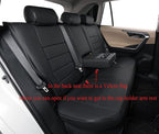 EKR Rav4 Seat Covers Custom Fit for Toyota Rav4 2016 2017 2018(Hybrid) LE,SE,XLE,Limited, Leather Car Seat Cover Full Set for