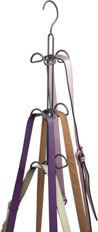 mDesign Metal Wire Over The Closet Rod Hanging Storage Organizer Hanger for Storing and Organizing Purses, Backpacks, Satchel