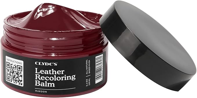 Clyde's™ Recoloring Balm | Non-Toxic Material Dye & Restorer for Furniture, Car Seats, & More | 23 Colors