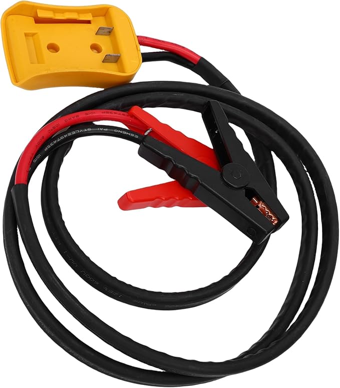 KIMISS Car Battery Jump Cable 8AWG Silicone Wire Heat Proof Automotive Jump Start Cable for SUVs Light Trucks (5.9FT)