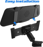 Kichvoe Rear View Mirror Dash Cam Mount Bracket Aluminum Alloy 6.10X2.63X0.39In Rearview Mirror Holder Panel for Car on-Dash Camera Installation